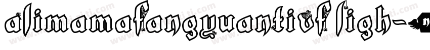 AlimamaFangYuanTiVF Ligh字体转换